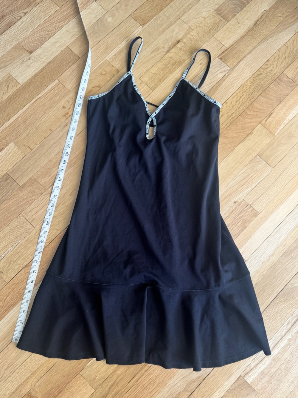 Opening Ceremony Black Sleeveless Midi Dress with Trim